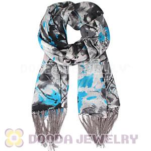 Long Oblong Fringed Silk Scarves 170×50cm Silk Scarf Painting Wholesale