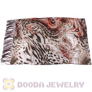 Long Oblong Fringed Silk Scarves 170×50cm Silk Scarf Painting Wholesale 