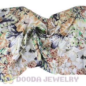 Long Oblong Fringed Silk Scarves 170×50cm Silk Scarf Painting Wholesale 