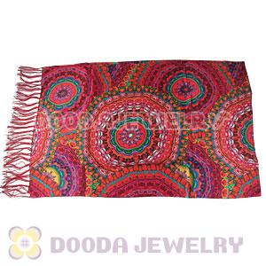 Long Oblong Fringed Silk Scarves 170×50cm Silk Scarf Painting Wholesale 