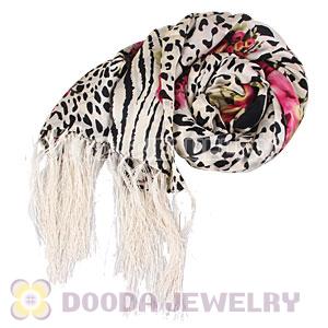 Long Oblong Fringed Silk Scarves 170×50cm Silk Scarf Painting Wholesale 