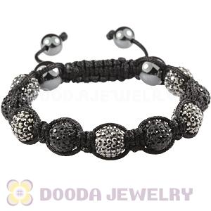 Pave Czech Crystal TresorBeads Handmade Inspired Bracelets With Hematite