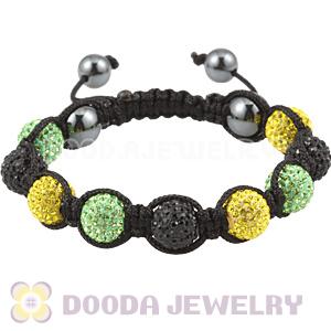 Pave Czech Crystal TresorBeads Handmade Inspired Bracelets With Hematite