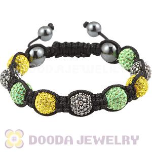 Pave Czech Crystal TresorBeads Handmade Inspired Bracelets With Hematite