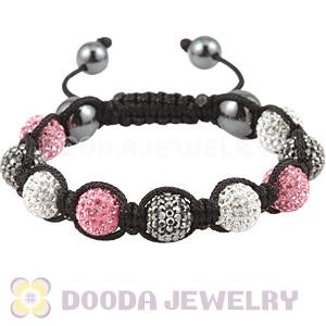 Pave Czech Crystal TresorBeads Handmade Inspired Bracelets With Hematite