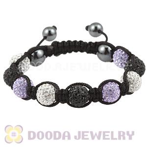 Pave Czech Crystal TresorBeads Handmade Inspired Bracelets With Hematite