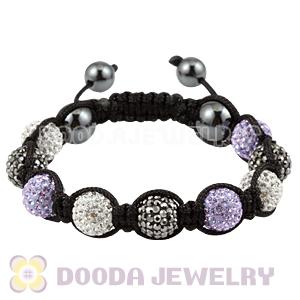 Pave Czech Crystal TresorBeads Handmade Inspired Bracelets With Hematite