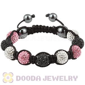 Pave Czech Crystal TresorBeads Handmade Inspired Bracelets With Hematite