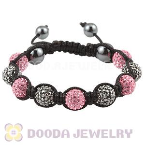 Pave Czech Crystal TresorBeads Handmade Inspired Bracelets With Hematite