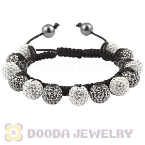 Fashion TresorBeads Pave Czech Crystal Bracelets With Hematite