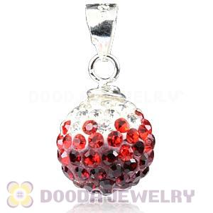 10mm Sterling Silver Czech Crystal Pendants Wholesale