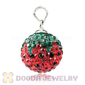 14mm Sterling Silver Czech Crystal Pendants Wholesale