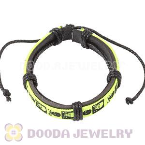 Fashion Wristbands Friendship Skull Handmade Leather Bracelets Wholesale