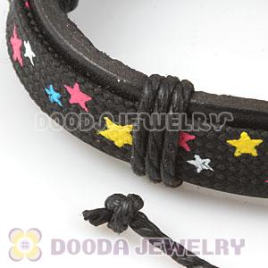 Fashion Wristbands Friendship Handmade Star Leather Bracelets Wholesale