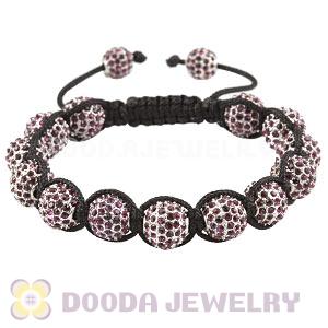 Champagne Disco Ball Bead Alloy Crystal Bracelets Wholesale
