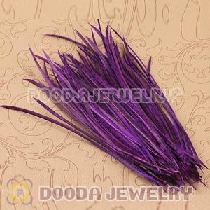Purple Striped Goose Biots Loose Feather Hair Extensions Wholesale