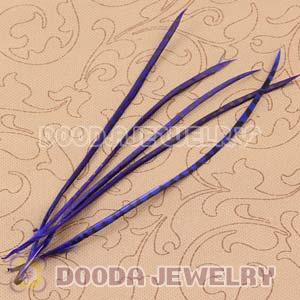 Blue Striped Goose Biots Loose Feather Hair Extensions Wholesale