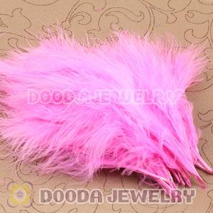 Natural Pink Fluffy Short Rooster Feather Hair Extensions Wholesale
