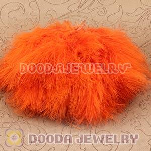 Natural Orange Fluffy Short Rooster Feather Hair Extensions Wholesale