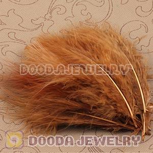 Natural Grizzly Fluffy Short Rooster Feather Hair Extensions Wholesale