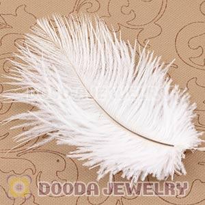 White Plumes Big Flake Ostrich Feather Hair Extensions Wholesale