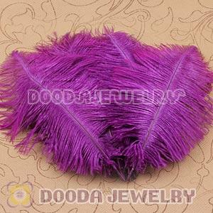 Purple Plumes Big Flake Ostrich Feather Hair Extensions Wholesale