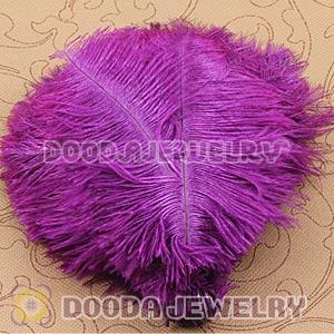 Purple Plumes Big Flake Ostrich Feather Hair Extensions Wholesale