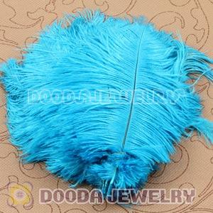 Cyan Plumes Big Flake Ostrich Feather Hair Extensions Wholesale