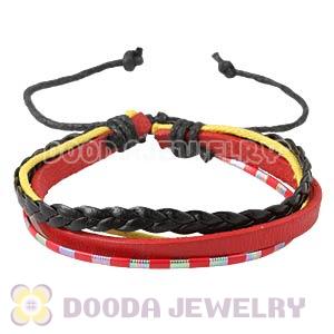 Fashion Wristbands Friendship Handmade Leather Bracelets Wholesale