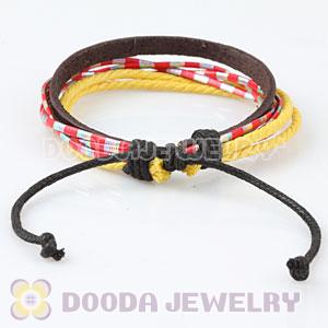 Fashion Wristbands Friendship Handmade Leather Bracelets Wholesale
