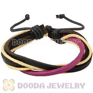 Fashion Wristbands Friendship Handmade Leather Bracelets Wholesale