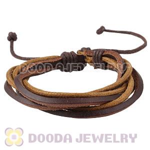 Fashion Wristbands Friendship Handmade Leather Bracelets Wholesale