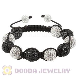 12mm Pave Czech Crystal Bead Handmade String Bracelets Wholesale