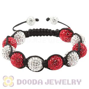 12mm Pave Czech Crystal Bead Handmade String Bracelets Wholesale