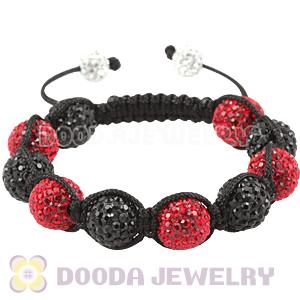 12mm Pave Czech Crystal Bead Handmade String Bracelets Wholesale