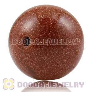 12mm Handmade Style Golden Stone Beads Wholesale