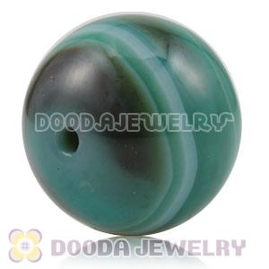 12mm Handmade Style Green Striped Agate Beads Wholesale