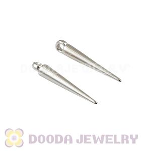 Cheap 22mm Platinum Plated Basketball Wives Earring Spike Beads Wholesale 