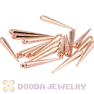Cheap 34mm Rose Gold Plated Basketball Wives Spike Beads Wholesale 