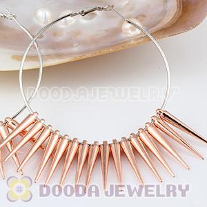 Cheap 34mm Rose Gold Plated Basketball Wives Spike Beads Wholesale 