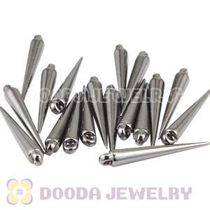 34mm Plated Gun Black Basketball Wives Spike Beads Wholesale 