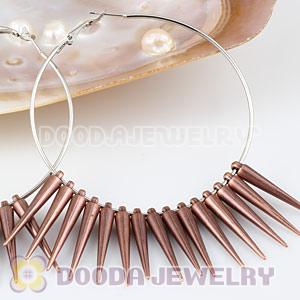 Cheap 34mm Plated Antique Copper Basketball Wives Spike Beads Wholesale 