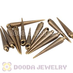 34mm Plated Antique Bronze Basketball Wives Spike Beads Wholesale 
