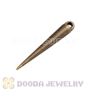 Cheap 34mm Plated Bronze Copper Basketball Wives Spike Beads Wholesale 