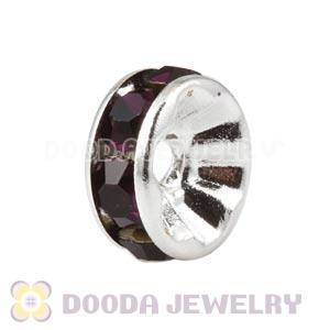 8mm Alloy Red Crystal Spacer Beads For Basketball Wives Earrings 