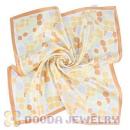 Printed Dot Silk Scarf 50X50cm Small Square Satin Pure Silk Scarves Wholesale