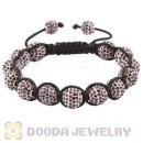 Champagne Disco Ball Bead Alloy Crystal Bracelets Wholesale