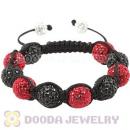12mm Pave Czech Crystal Bead Handmade String Bracelets Wholesale