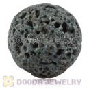 12mm Handmade Style Grey Lava Stone Beads Wholesale