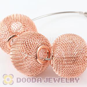 30mm Large Yellow Mesh Ball Beads For Basketball Wives Earrings